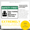 High Visibility Vest Required in This Area, Printable Safety Signages, Digital Download - Image 5